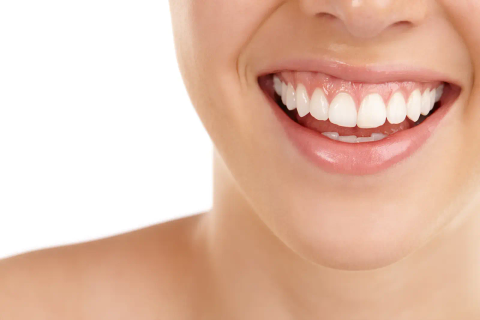Close-up of a healthy smile